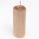 Candle from wax, 4,5x4.5x12.5 cm, metallic bronze
