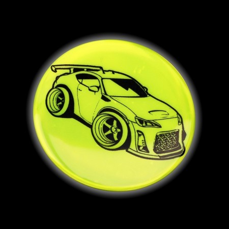 Reflective icon "Call", D = 5.8 cm, color mix-5