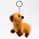 Soft toy "Capybara" on a key fob, 14 cm