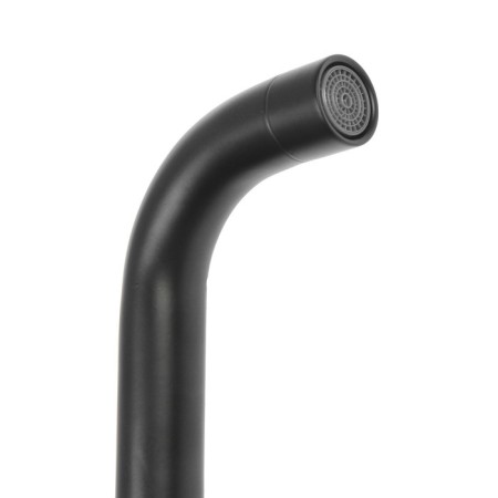 Kitchen mixer Zein ZF-012, with high pounds, cartridge ceramics 40 mm, brass, black-5