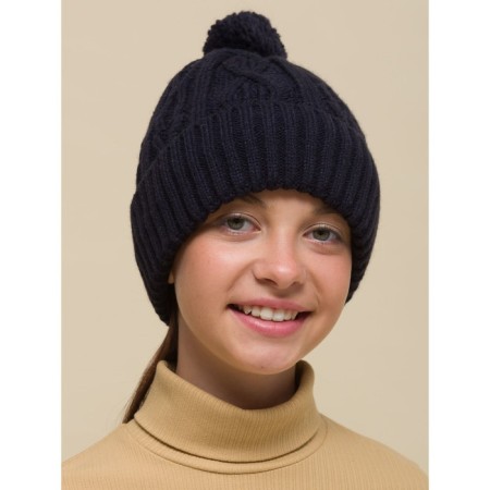 Children's hat, size 51-52, dark blue color-3