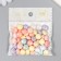 Beads for creativity Plastic "flattened ball. Pastel" Purvalum set 20 grams 0.6x1x1 cm