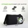 Sports bag with lightning, external pocket, black color