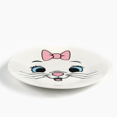 Plate flat children's “Kita Marie”, 20 cm, ceramics, cats aristocrats-1