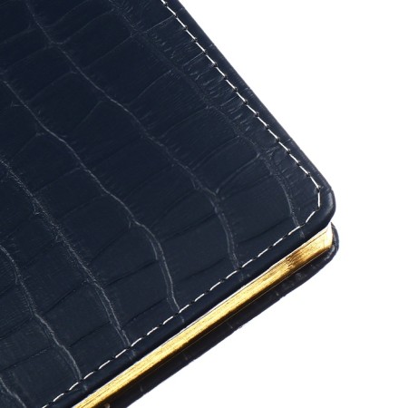 Dated diary 2025, Devente. Flag, B5 168 sheets, Devente.Barbara, a solid cover of leatches with foam rubber, perforation, liesse, block 70 g/m2, dark blue-5