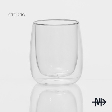 Glass glass with double walls Magistro "Paul", 200 ml-1