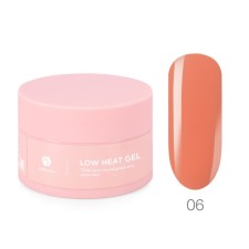 Low -temperature single -phase color gel Adricoco Low Heat, No. 06 salmon, 50 ml