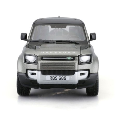 BBURAGO LAND Rover Defender 110 2022, Die-Cast, 1:24, Gray color-11