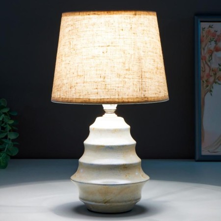 Table lamp 16405/1 E14 40W Beige 17x17x29 cm Risalux-2