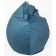 The hand-bag “Pear” is small, diameter 70 cm, height 90 cm, blue, velor color