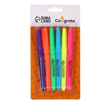 A set of markers-tenses, 6 colors, mowed tips, 4 mm