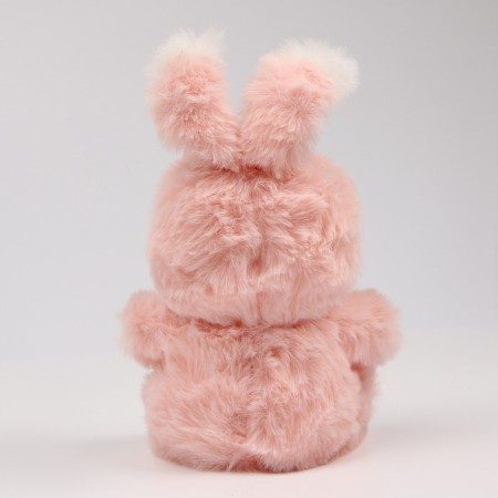 Soft toy "Bunny", pink color-4