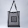 Bag Schoper beach, grid, 41x32x26 cm, black