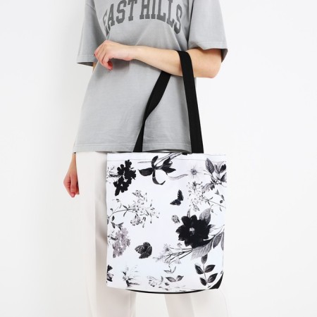 Bag Schoper "Flowers", 40x12x38 cm, black color-7