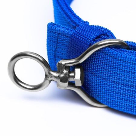 Four-layer collar with a swivel, 80 x 4.9 cm, Osh 64-74 cm, polyester, blue-3