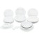 Dining set 6/24 Constance, decor "Silver ears, Platinum laying", 24 items