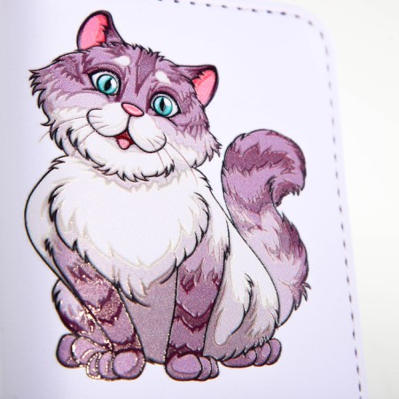 Кошелёк на молнии, "Выбражулька", цвет белый-4