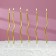 Candles for Cake "Serpentine" 6 pcs, cocktail, gold