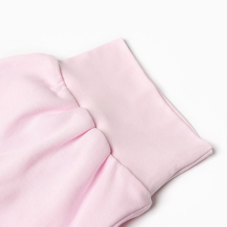 Children's sliders with closed legs, pink/hares color, height 62-1
