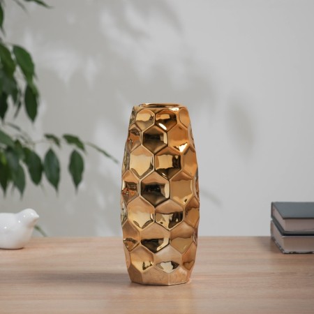 VAZ Coramics Table "Dario" Sota, D-6cm, 21x7 cm, gold