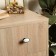 Handle button tundra RK023BL Light, black with a white insert