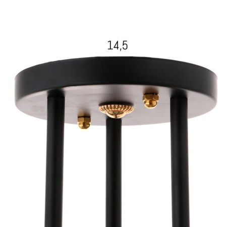 Chandelier 10101/3 3x60W E27, black/amber, 50x50x28 cm-4
