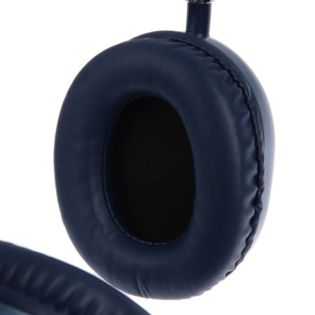 AKZ MAX10 headphones, wireless, full -size, microphone, backlight, blue-5