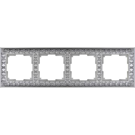 Frame for 4 posts WL07-FRAME-04 Matte Chrome color, Plastic material