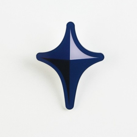 Hair clips "Shuriken", anime, 3.7 x 3.7 x 1 cm-1