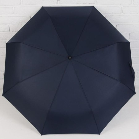 Automatic "plain" umbrella, 3 additions, 8 spokes, r = 51 cm, blue color-1