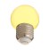 LED lamp, G45, E27, 1.5 W, for BelT-LITA, transparent, yellow, set 10 pcs