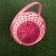 Wicker basket, bamboo, 21x21x10/24 cm, pink