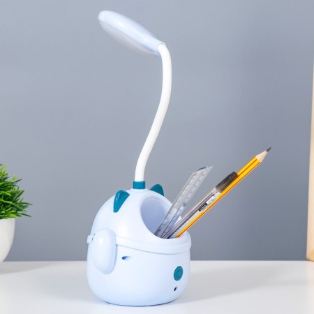 Maneck table lamp LED 3W AKB USB Blue 11.5x10x30 cm Risalux-4