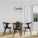 Suspended chandelier Mantra Adn, Led, 4580lm, 3000k, 350 mm, black color