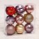 Set of balls plastic D-6 cm, 9 pcs "Masquerade Assorted" mix