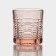 Low glass glass "Dallas", 300 ml, pink color