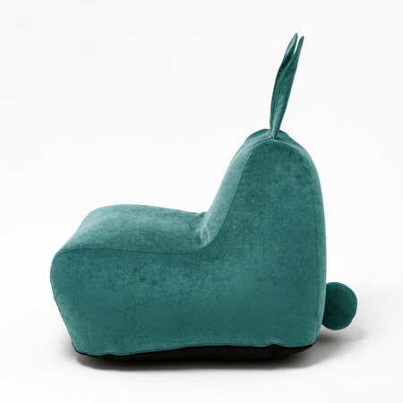 Milk-Milk chair, size 80x90 cm velor, emerald color-2
