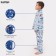 Pajama nursery from a flannel (shirt, trousers) KAFTAN "Dino", size 122-128, blue