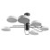 Chandelier 625356/6 LED 78W 3 modes 3000-6000k black-white 96x96x33 cm