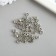 Busina for creativity Metal "Miclone Flower" silver 0.5x0.5x0.3 cm