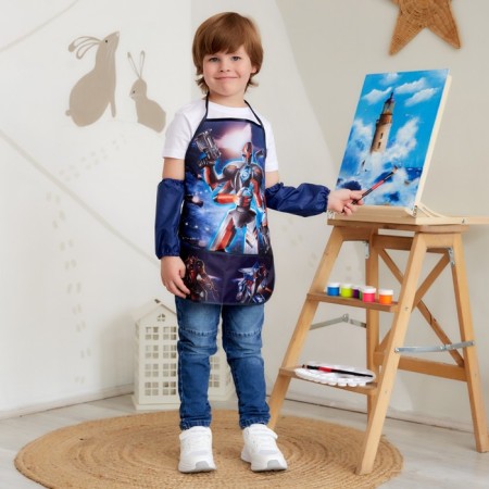 Apron with overshielders Children's Ethel "Robot", 49 x 39 cm