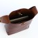 Women's bag on the Textura screw castle, small size, brown color