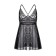 Combination of Baby-dollar Erolata Nataliya, with a cut in front, color black, size 50-52