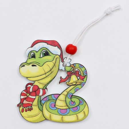 New Year! A set of pendants "Snake", in a wooden gift package, 12 pcs.-5