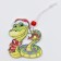 New Year! A set of pendants "Snake", in a wooden gift package, 12 pcs.