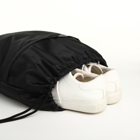 A bag for shoes on a lace, "ZFTS", an outer pocket, a reflective strip, hucky color-3