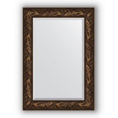 Mirror with fatset in the baguette frame - Byzantium bronze 99 mm, 69 x 99 cm, evoForm