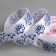 Satin tape "Gzhel", 25 mm × 23 ± 1 m, white color No. 001