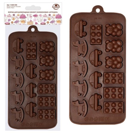 Form for chocolate sweets Multida "Toys", silicone