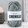 Yarn "Chenille" 100% micropoliester 90m/100g (560 gray)
